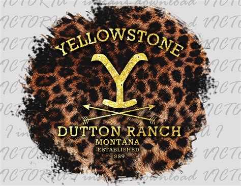 Yellowstone Rip Loves Beth Sublimation Png Montana Dutton Ranch Cheetah