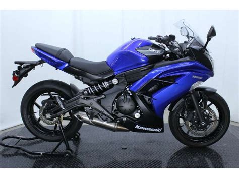 £5,050 with abs and green kawasaki racing graphics over the base black model. 2013 Kawasaki Ninja 650 for sale on 2040-motos