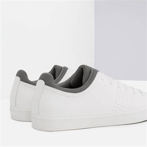 Zara Combined Color Sneakers In White For Men Lyst