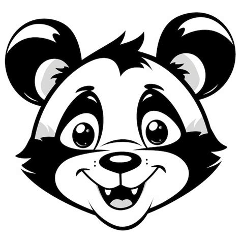 Premium Ai Image Cute Cartoon Panda Head Mlp Clipart Illustration