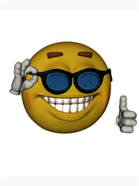 Forever alone happy meme face. "Smiley Face Sunglasses Thumbs Up Emoji Meme Face" Poster by obviouslogic | Redbubble