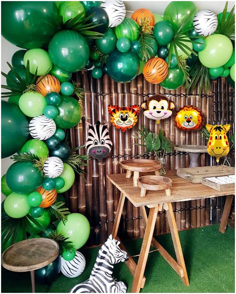 Buy 136pcs Safari Jungle Wild One Balloons Lion King Theme Baby Shower