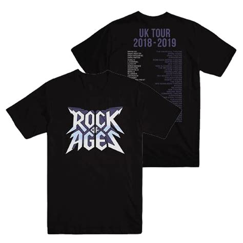 Uk Tour 2018 2019 T Shirt On Rock Of Ages Official Online Store