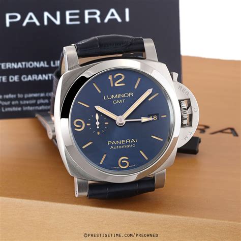 Pre Owned Panerai Luminor Gmt Power Reserve 44mm Pam01033