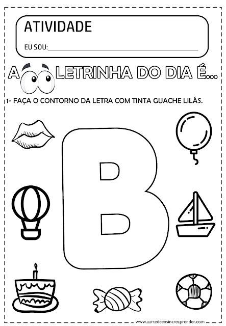 Atividade Pronta Alfabeto Letra B A Arte De Ensinar E Aprender 8bd