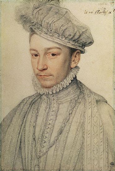 Portrait Of King Charles Ix Of France Francois Clouet Giclée Paper