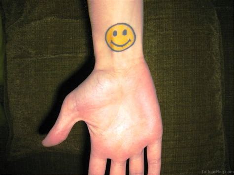 24 Wonderful Smile Wrist Tattoos Tattoo Designs