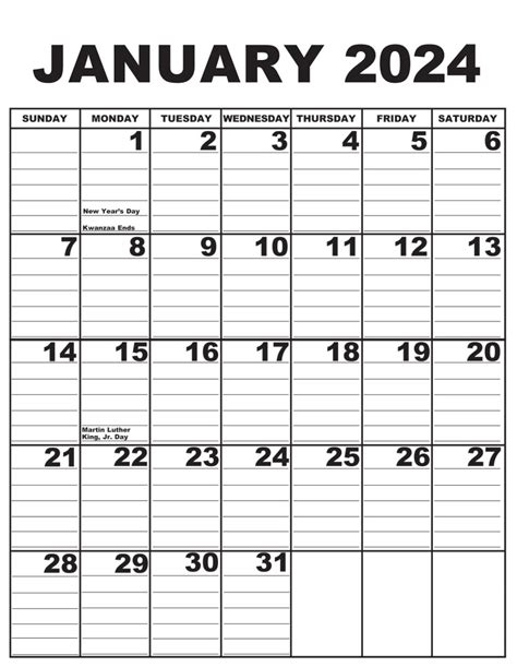 Giant 2024 Calendar Betta Charlot