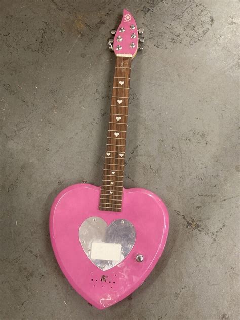 Rare Pink Daisy Rock Heartbreaker Electric Guitar Heart EBay