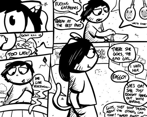 The Big Imageboard Tbib Anthro Black Hair Cat Comic Dialogue English Text Feline Female Hair