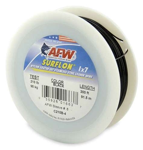 Afw C210b 4 Surflon Nylon Coated 1x7 Ss Leader Wire Tackledirect