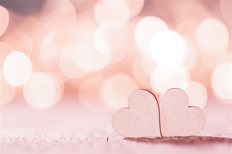 Pink Hearts On Bokeh Background Stock Photo Download Image Now Istock