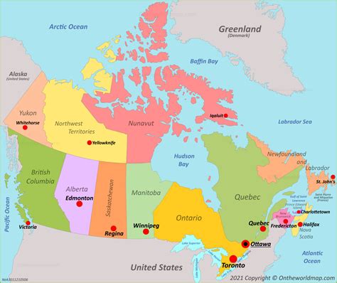 Carte Du Canada Provinces Et Capitales