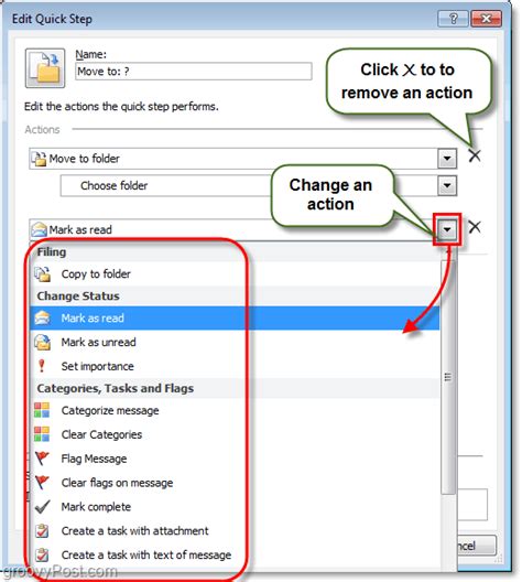 How To Create Custom Quick Steps In Outlook 2010