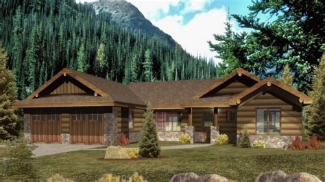 Ranch Style Log Home Plans Craftsman Style Log Homes