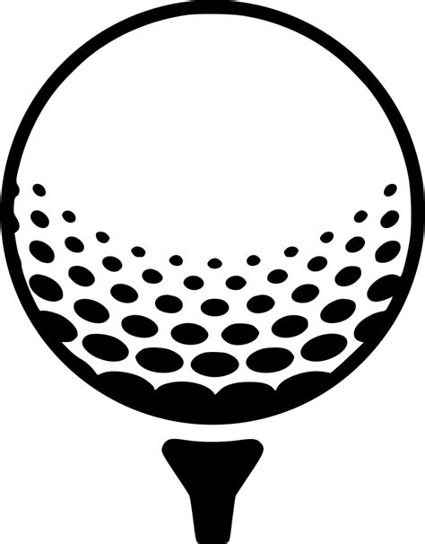 Golf Pin Black And White Golf Clipart Png Download Full Size