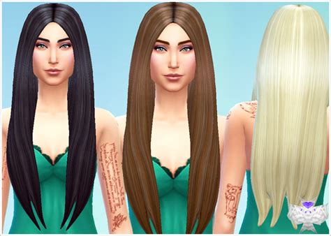 My Sims 4 Blog David Sims Classic Long Hair For Females