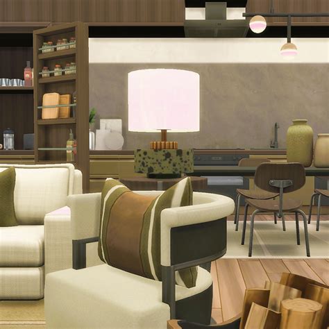 Olive Open Concept Living Space The Sims 4 Rooms Lots Curseforge