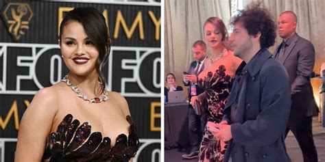 Selena Gomez Wears Sheer Dress With Benny Blanco At Delayed 2023 Emmys