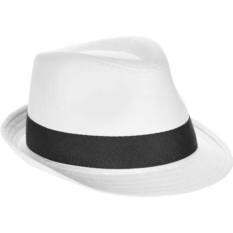 Mens White Fedora Hat