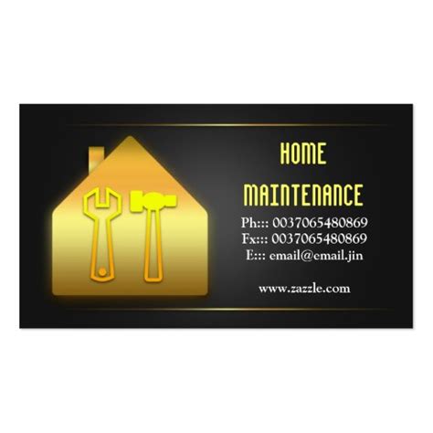 House Home Maintenance Business Cards Zazzle