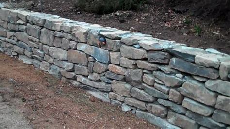 Fieldstone Retaining Wall By Chris Orser Landscaping Youtube
