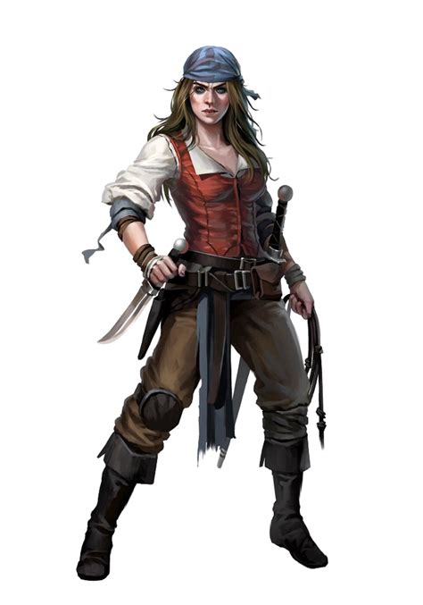 Female Human Rogue Pirate Pathfinder 2e Pfrpg Dnd Dandd 35 5e 5th Ed
