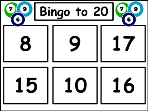 Bingo To 20 Teaching Resources