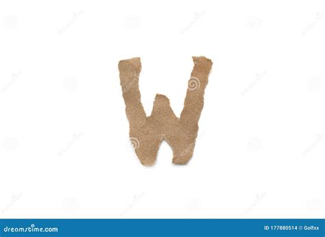 Alphabet Letter Font Isolated Over White Background English Flat Brown