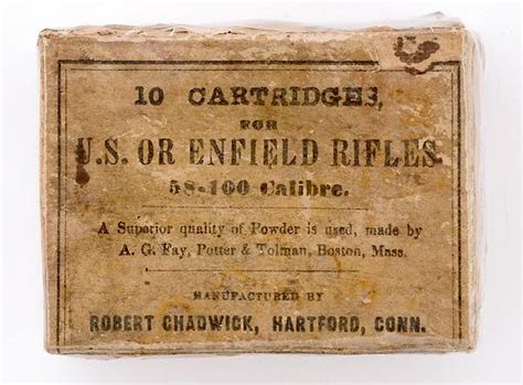 Rare Empty Pack Of Cartridges For Enfield Rifles By Robert Chadwick