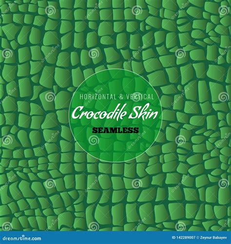 Reptile Alligator Skin Seamless Pattern Crocodile Skin Texture Vector