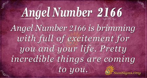 Angel Number 2166 Meaning Bringing Excitement To Life Sunsignsorg