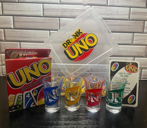 Drunk Uno Drinking Game Adult Party Game Custom Shot Etsy Canada
