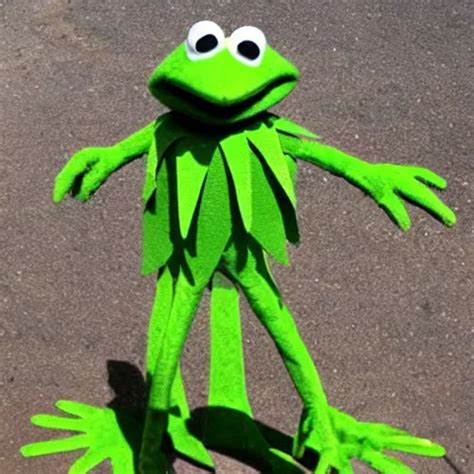 A Giant Kermit The Frog Fully On Chain Armed With Stable