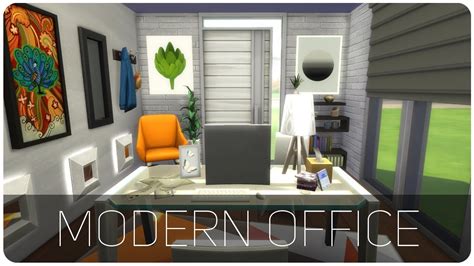 Modern Office The Sims 4 Build Youtube