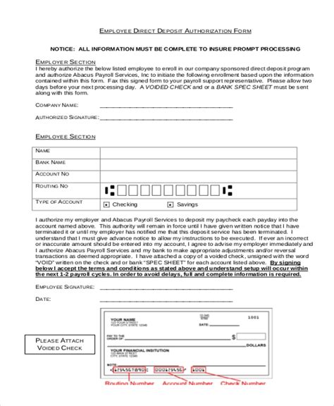 Just preview or download the desired file. FREE 12+ Sample Direct Deposit Authorization Forms in PDF ...