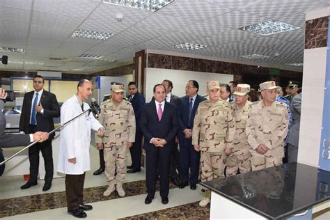 الرئيس عبد الفتاح السيسى يفتتح المرحلة الرئيسية لتطوير المجمع الطبى للقوات المسلحة بالمعادى