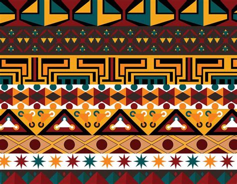 African Tribal Ethnic Pattern Traditional Design Seamless African