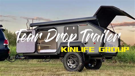 2022 Kinlife Hot Selling New Design Tear Drop Camper Trailer Off Road