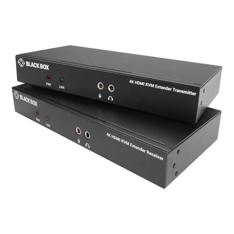 black box kvx series kvm extender over fiber 4k single head hdmi usb 2 0 serial audio
