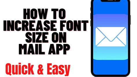How To Increase Font Size On Mail App On Iphone Youtube