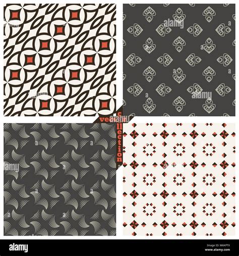 Vector Set Of Seamless Pattern Luxury Stylish Textures You Can Use