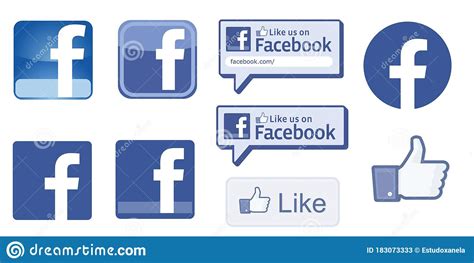 Facebook Logo Icons Editorial Stock Photo Illustration Of Social