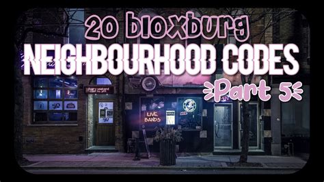 20 Free Bloxburg Roleplay Neighborhood Codes Youtube