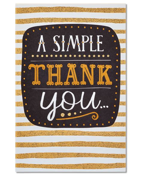 american greetings thank you greeting card 1 count 5 x 7 envelope included
