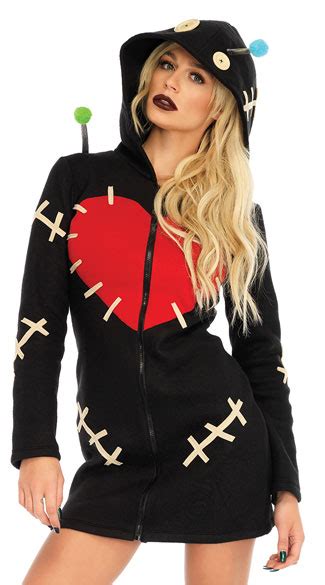 Cozy Voodoo Doll Costume Sexy Gothic Doll Costume