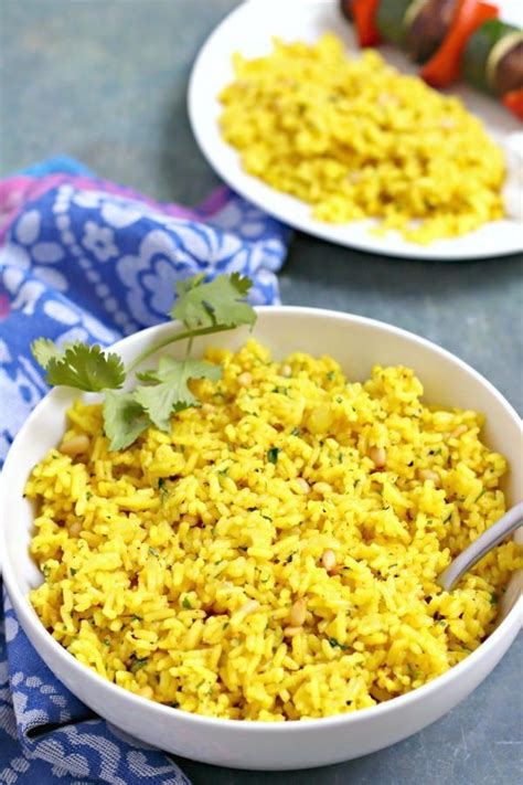Mediterranean Yellow Rice Rice Side Dishes Yellow Rice Recipes