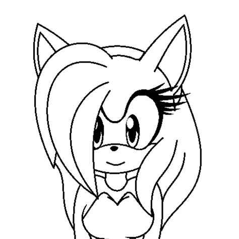 Amy Sonic Coloring Pages At Free Printable Colorings