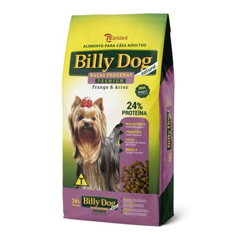 Ração Billy Dog Raças Pequenas Premium 1kg Rede Super Líder