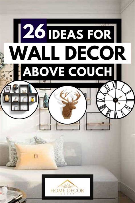 Add baskets to your wall! 26 Ideas For Wall Decor Above Couch - Home Decor Bliss